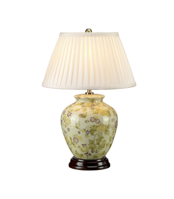 Yellow Porcelain Floor Lamp Yellow and purple