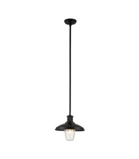 Kichler outdoor pendant light Glass, aluminum, steel, weather-resistant composite Textured black