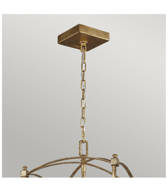 Suspension Feiss Acier Or antique