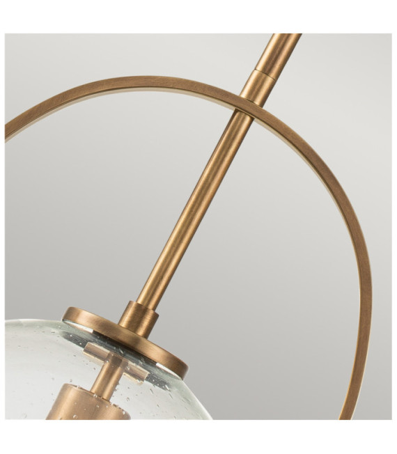 Lampada a sospensione Hinkley Vetro granulato trasparente, acciaio Heritage Brass