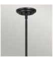 Suspension Hinkley Acier,Verre Opale Noir