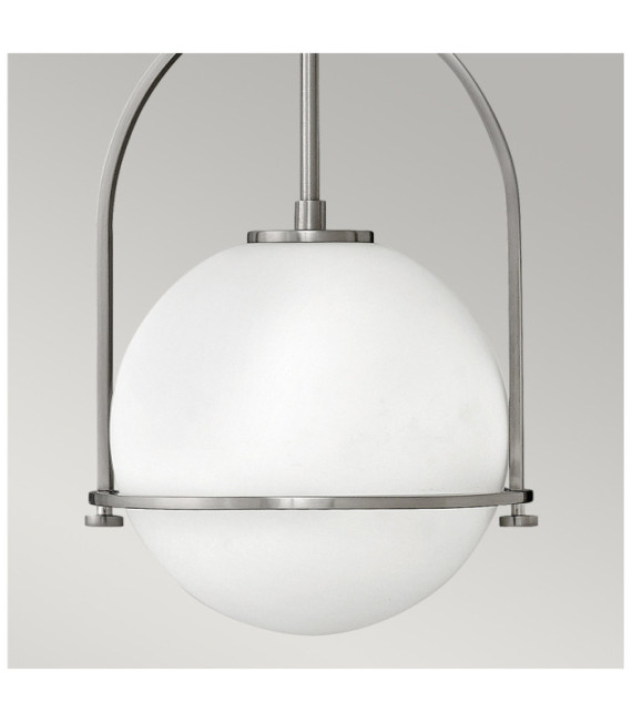 Hinkley Pendant Steel, Opal Glass Brushed Nickel