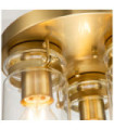 Kichler ceiling light Clear glass, steel Brushed brass