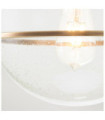Plafonnier Hinkley Verre grainé transparent,acier Laiton Héritage