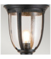 Lampe sur pied extérieur Cleveland Aluminium,verre grainé transparent Bronze patiné
