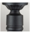 Chicago outdoor floor lamp Aluminum, transparent grained glass Textured black