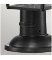 Lampe sur pied extérieur Hinkley Aluminium,laiton,verre grainé transparent Noir