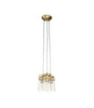 Kichler pendant light Clear glass, steel Brushed brass