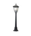 Hinkley outdoor floor lamp Aluminum, transparent glass Museum Black