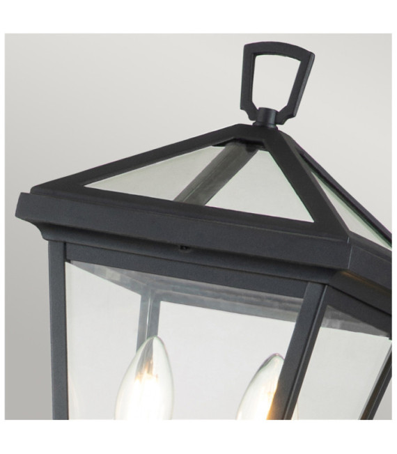 Lampe sur pied extérieur Hinkley Aluminium,verre transparent Musée Noir