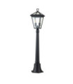 Hinkley outdoor floor lamp Aluminum, transparent glass Museum Black