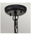 Suspension extérieur Cleveland Aluminium,verre grainé transparent Bronze patiné