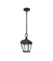 Suspension extérieur Bayview Aluminium,verre biseauté transparent Noir