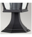 Bayview outdoor floor lamp Aluminum, transparent beveled glass Black