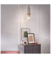 Kichler pendant light Clear fluted glass, steel Brushed natural brass