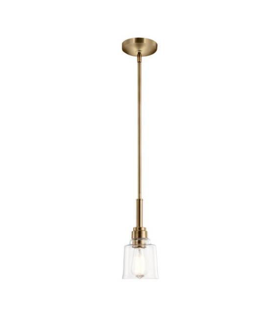 Lampada a sospensione Kichler Vetro, Acciaio Ottone patinato
