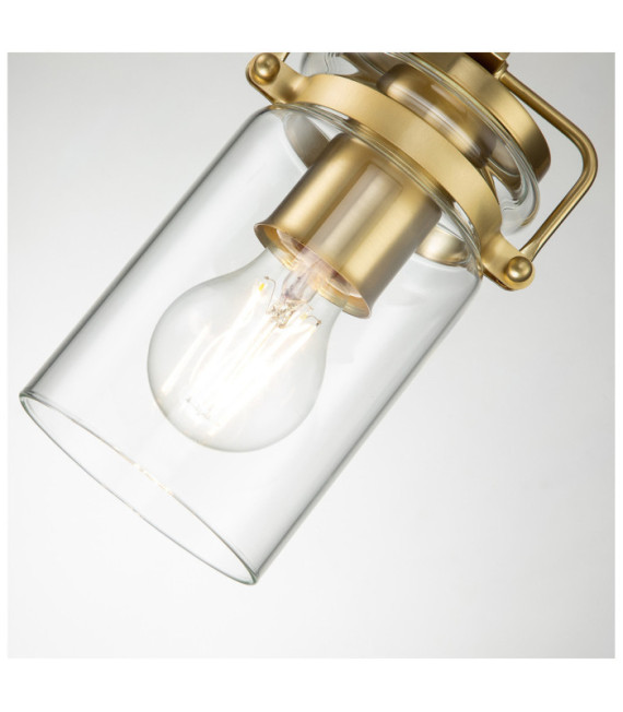 Kichler pendant light Clear glass, steel Brushed brass