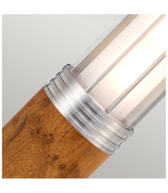 Hornsea Polycarbonate Outdoor Floor Lamp,316 Stainless Steel,Teak Teak with 316 Stainless Steel