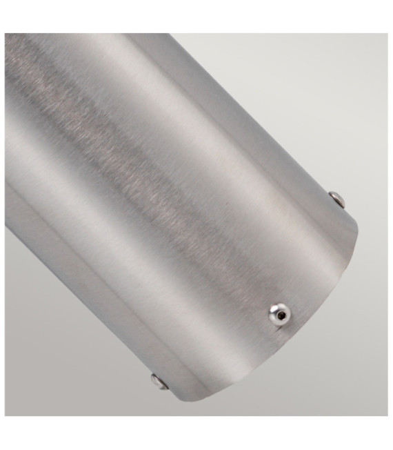 Lámpara de pie para exterior Paignton Vidrio esmerilado, acero inoxidable 316 Acero inoxidable (plata)