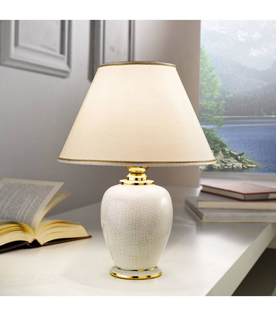 GIARDINO Tischlampe 24 Karat Gold 1 Glühbirne