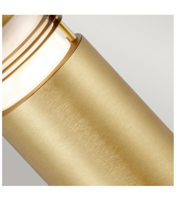 Lampe sur pied extérieur Newbrighton Lentille en polycarbonate,laiton Laiton Antique