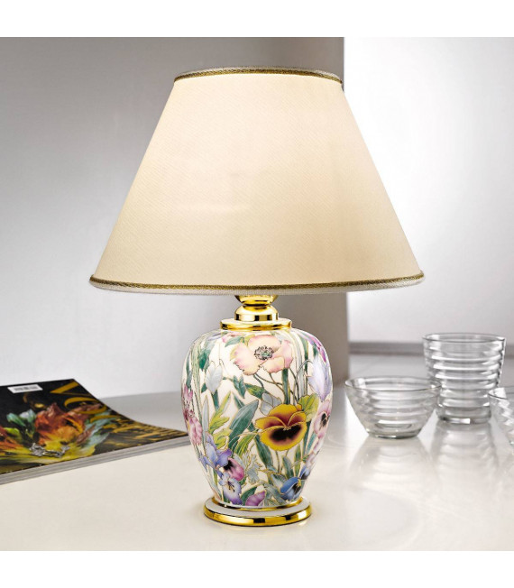 GIARDINO lámpara de mesa oro 24 quilates 1 bombilla
