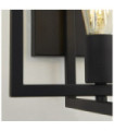 Applique murale Plaza Acier doux Noir mat