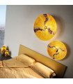 Applique murale design LUNA Or 24 Carats 1 ampoule