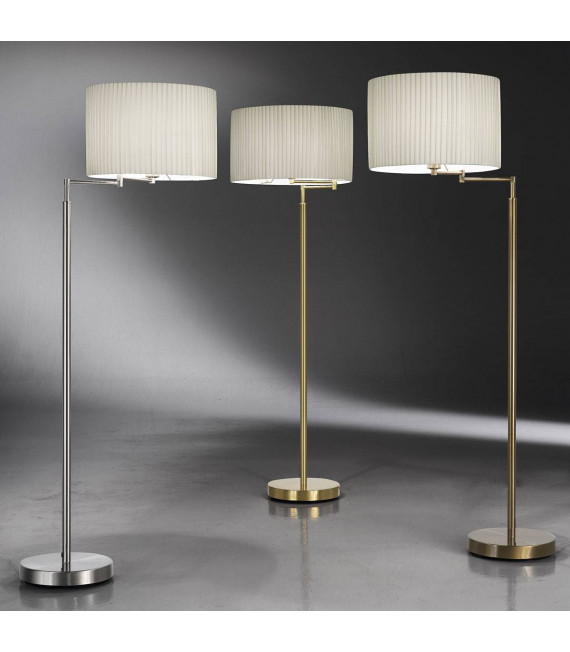 HILTON SAND Stehlampe Antik Messing 1 Glühbirne