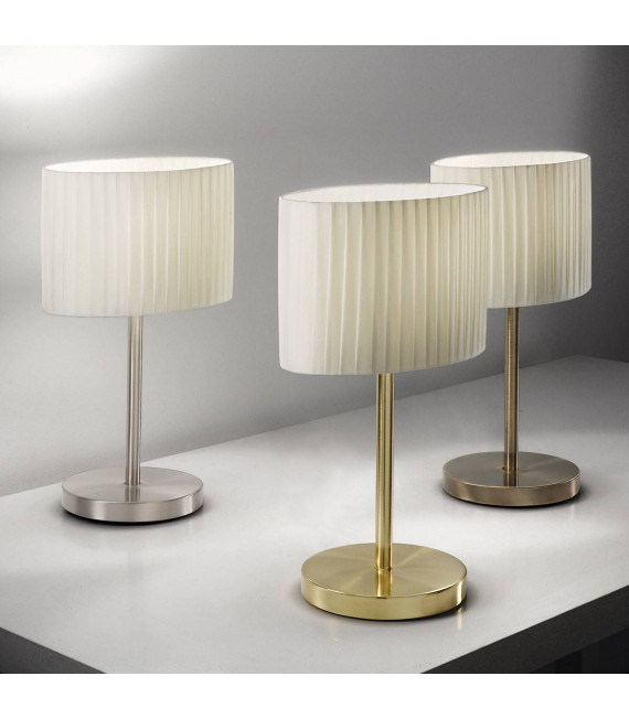 Lampe de table HILTON SAND nickel 1 ampoule