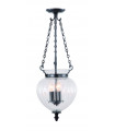 plafonnier ventilateur vintage 2 ampoules e27 max 60w brun patiné