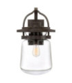 Quoizel exterior wall light Transparent glass, aluminum Western bronze