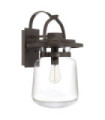 Quoizel exterior wall light Transparent glass, aluminum Western bronze