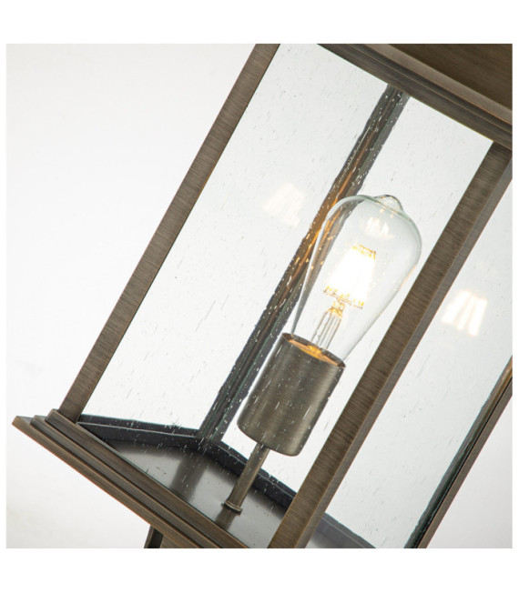 Hinkley Outdoor Floor Lamp Cast aluminum, clear seeded glass Burnished bronze
