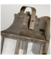 Applique murale extérieur Hinkley Fonte d'aluminium,verre grainé transparent Bronze bruni