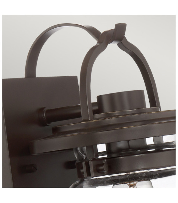 Applique da esterno Quoizel Vetro trasparente, alluminio bronzo Western