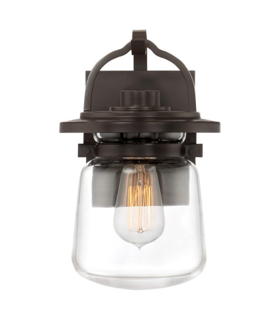 Quoizel exterior wall light Transparent glass, aluminum Western bronze