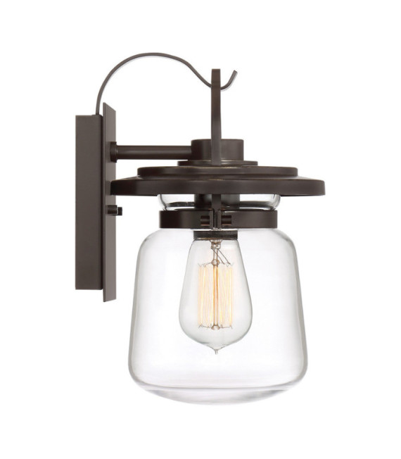 Applique da esterno Quoizel Vetro trasparente, alluminio bronzo Western