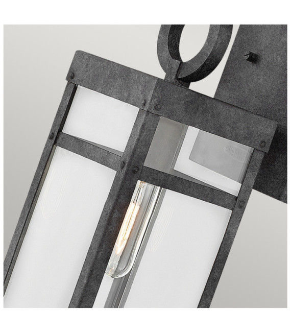 Hinkley outdoor wall light Transparent glass, aluminum Aged zinc