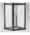 Hinkley outdoor wall light Transparent glass, aluminum Aged zinc