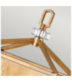 Hinkley pendant light Steel, crystal Aged brass