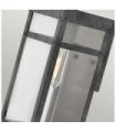 Hinkley outdoor wall light Transparent glass, aluminum Aged zinc