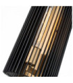 Applique murale Kichler Acier Noir et laiton naturel