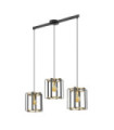 Suspension Primero Acier Or, Noir Mat