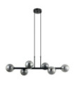 Olbia Pendant Lamp Glass, Black Steel