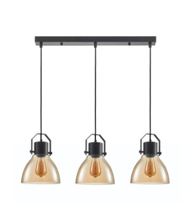 Darlena Pendant Black Steel