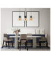 Suspension Darlena Acier Noir