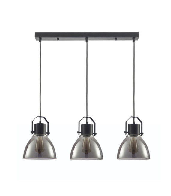 Darlena Pendant Black Steel