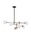 Suspension Marino Verre,acier,aluminium Noir,Laiton