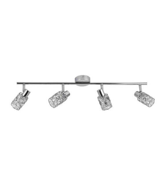 Barre de spots Gaspar Alliage métallique Chrome